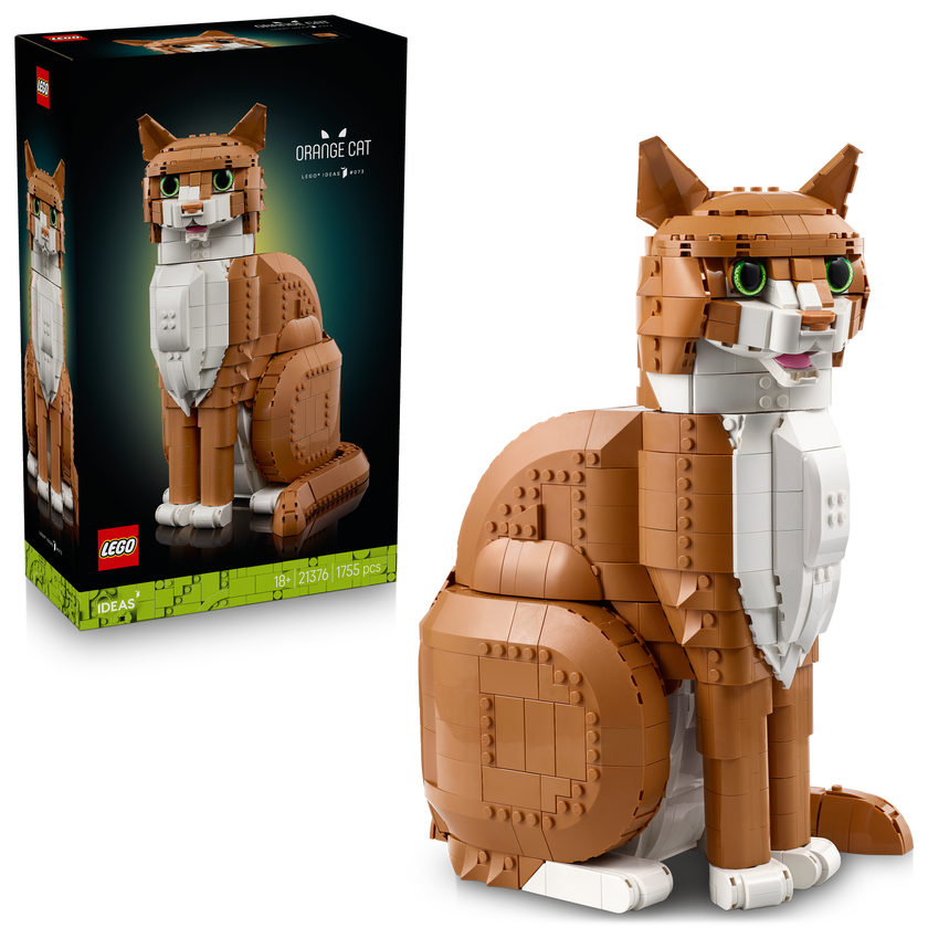 LEGO® Ideas Oransje katt, byggbar dyrefigur 21376
