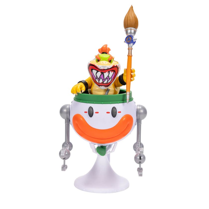 Super Mario 2 Movie Bowser Jr figur med Clown Car 13 cm