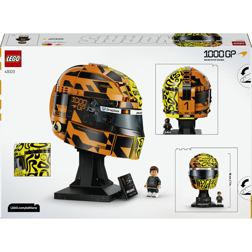 LEGO® Editions McLaren Mastercard F1® Team Lando Norris hjelm. Byggesett 43023