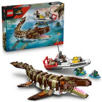 LEGO Jurassic World 76974, Båtoppdrag med klossebygd mosasaurus
