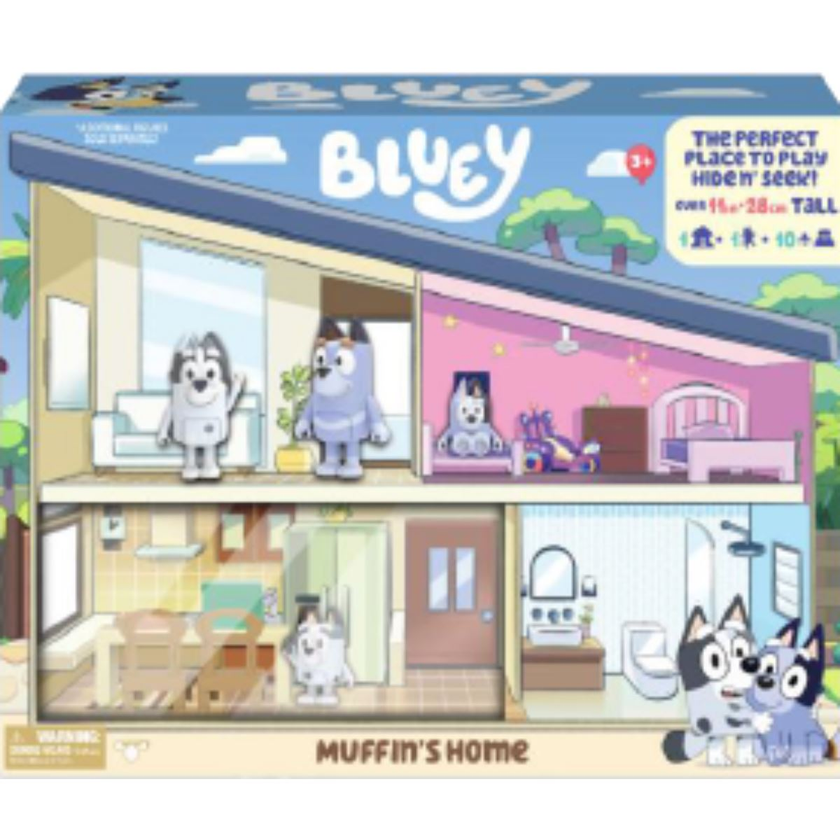 Bluey Muffins House Playset fra 3 år