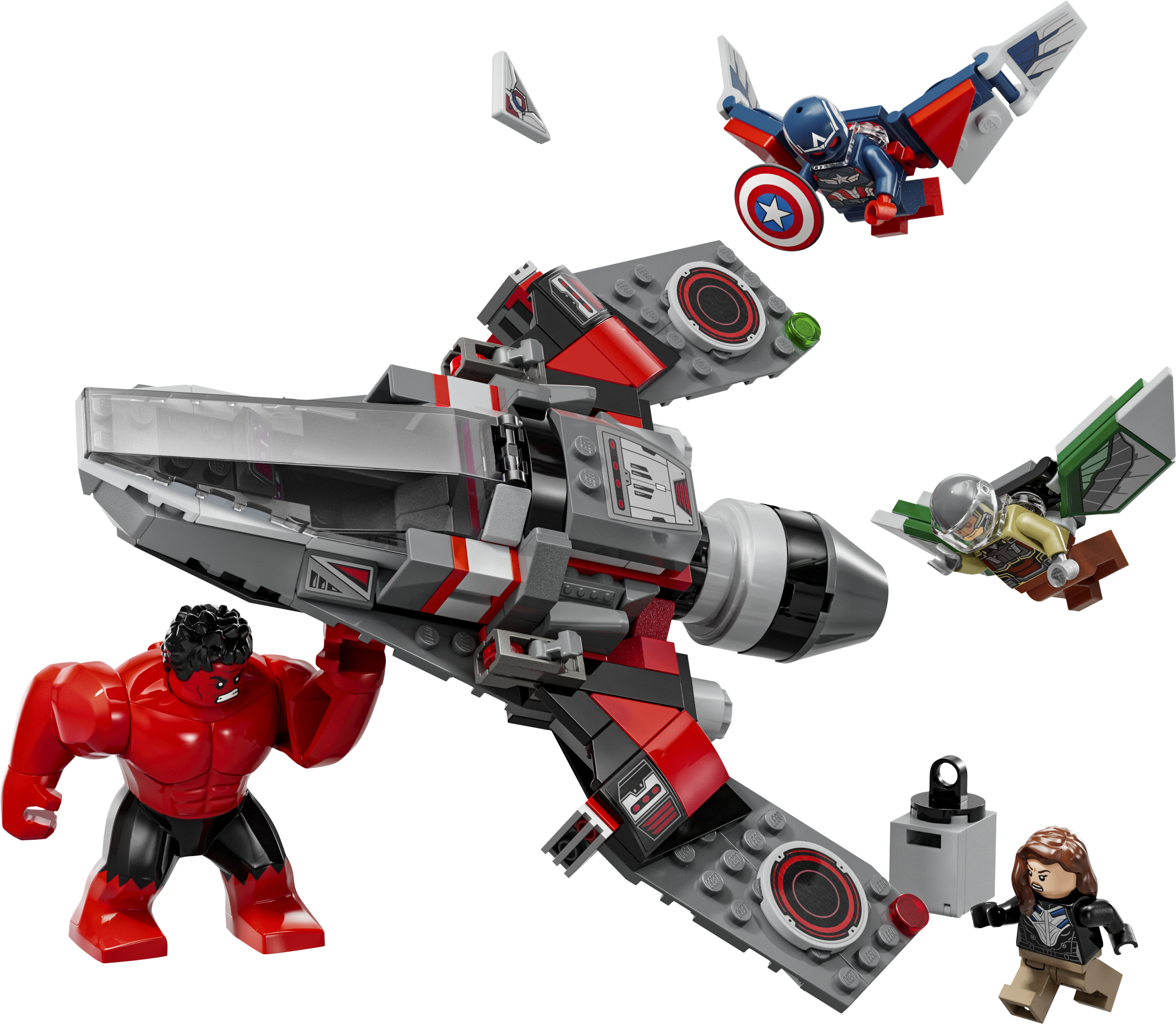 LEGO® Marvel Captain America i kamp mot Red Hulk 76292