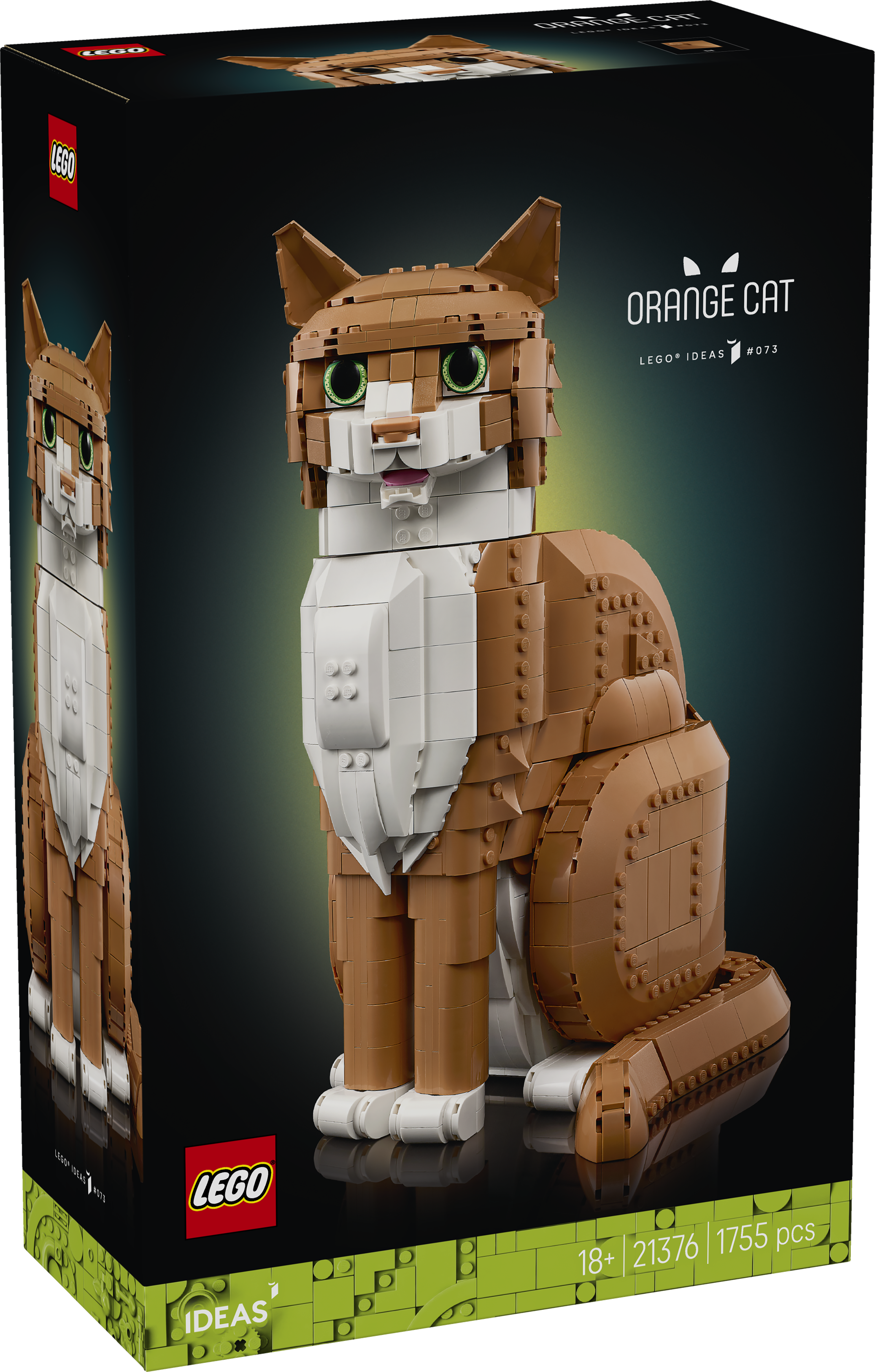LEGO® Ideas Oransje katt, byggbar dyrefigur 21376