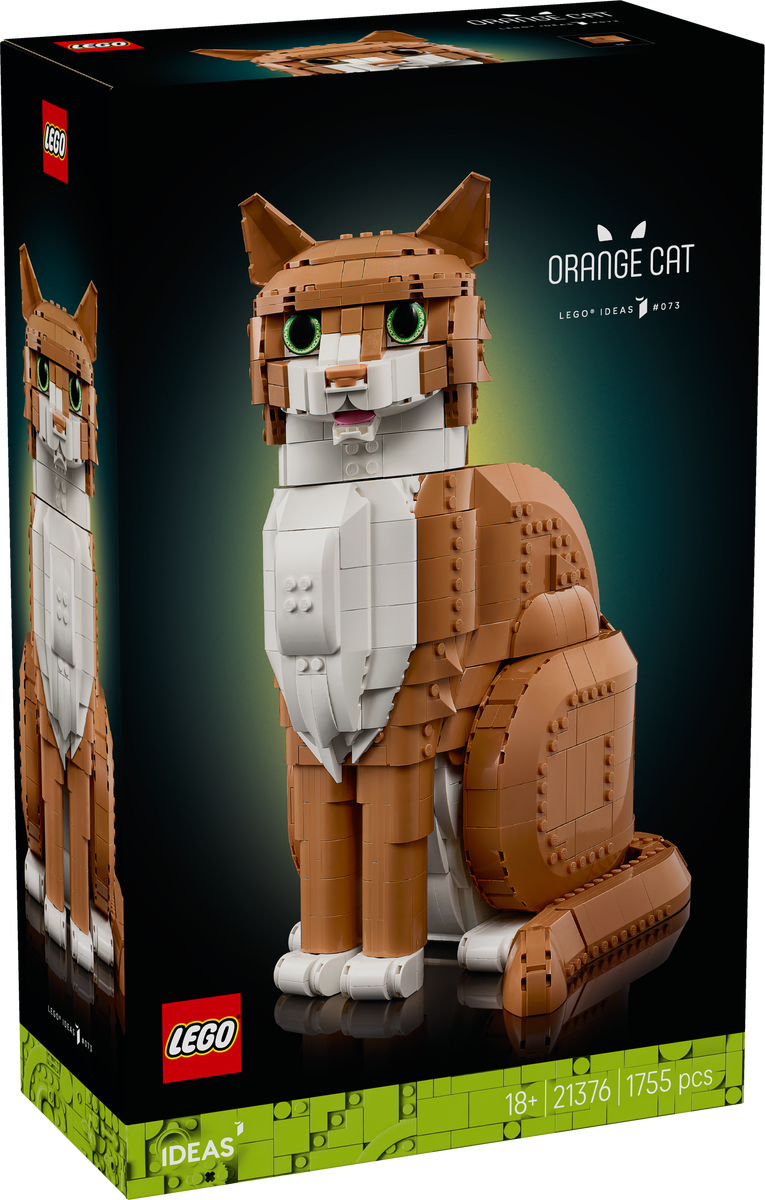 LEGO® Ideas Oransje katt, byggbar dyrefigur 21376