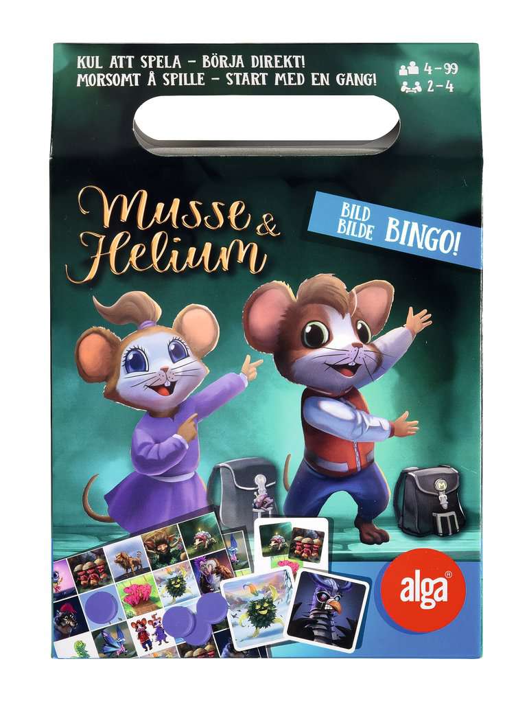 Alga, Musse & Heliums morsomme bingo