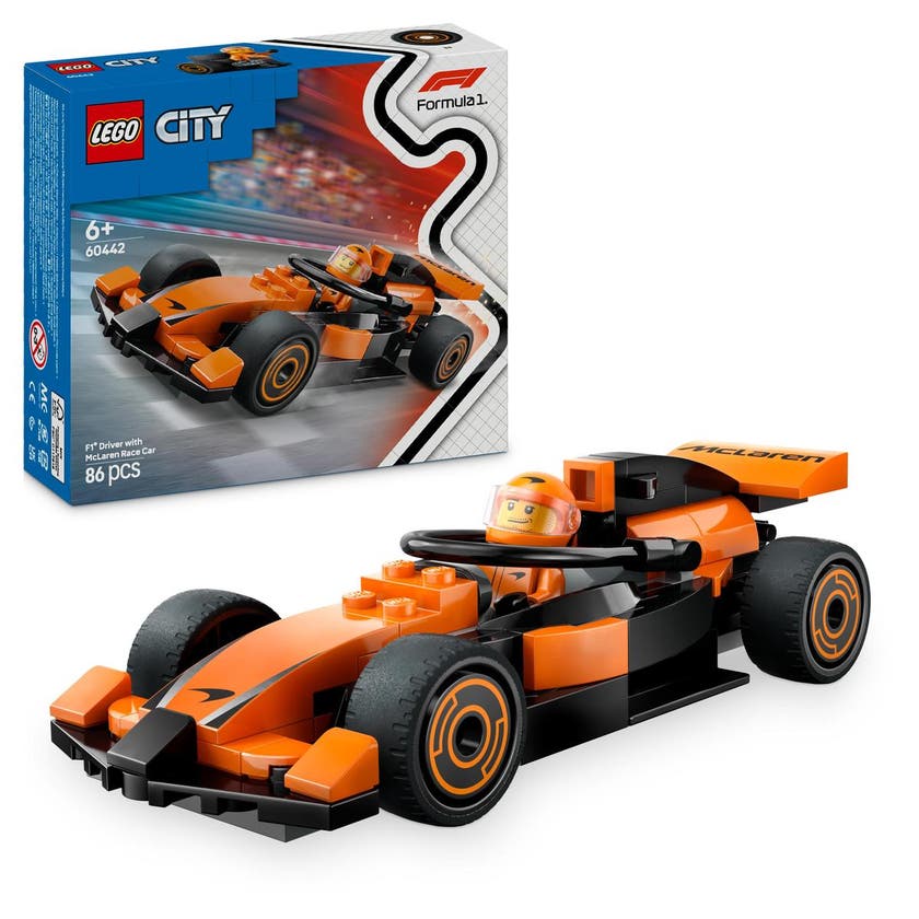 LEGO City Formel 1 60442, F1® sjåfør med McLaren racerbil