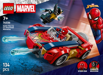 Spider-Man i bil mot venomifisert Wolverine