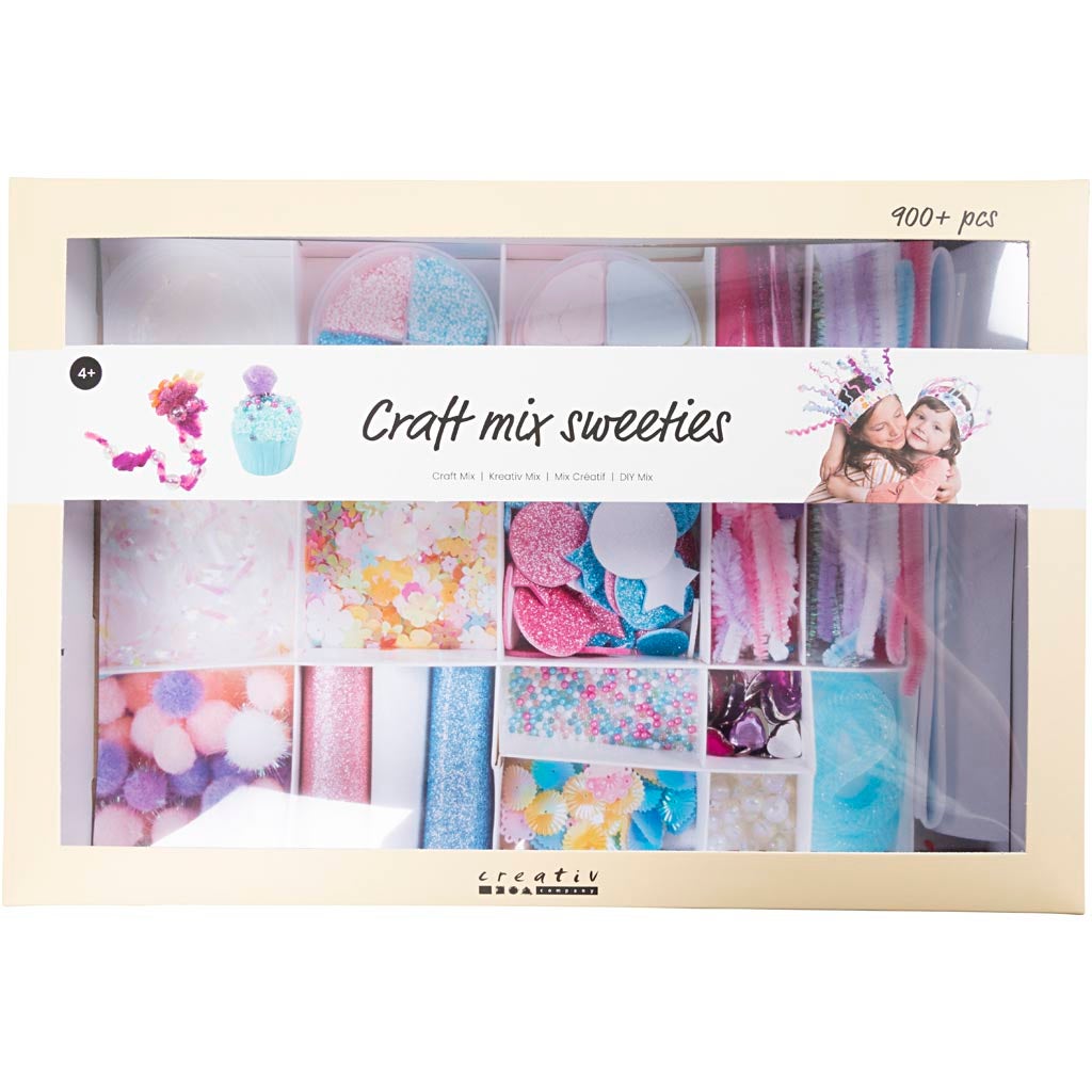 Kreativ eske, pastellfarger, Sweeties, 1-pakning