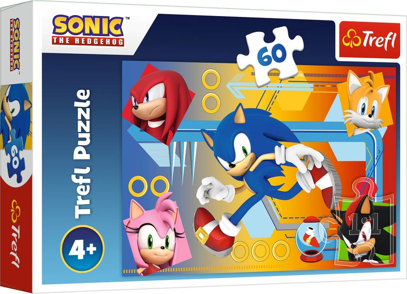 Trefl Sonic The Hedgehog puslespill 60 biter
