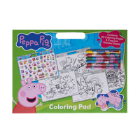 Peppa Gris, Kunstnerblokk med fargeblyanter og klistremerker