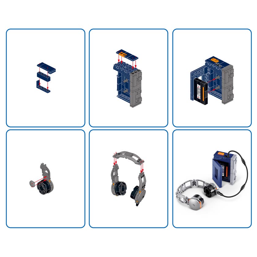 MAX Build More Premium Retro Kassettspiller – byggeklosser fra ZURU