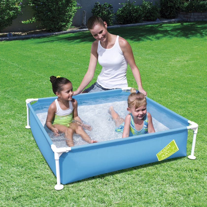 Bestway, Blå rammebasseng 122x122x30,5 cm 365 liter