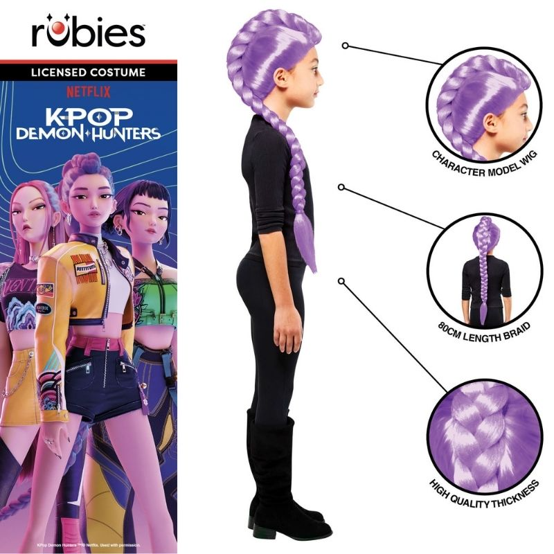 Rumi-parykk fra K-Pop Demon Hunters
