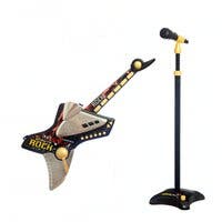 Stage, Batteridrevet rockegitar med mikrofonstativ