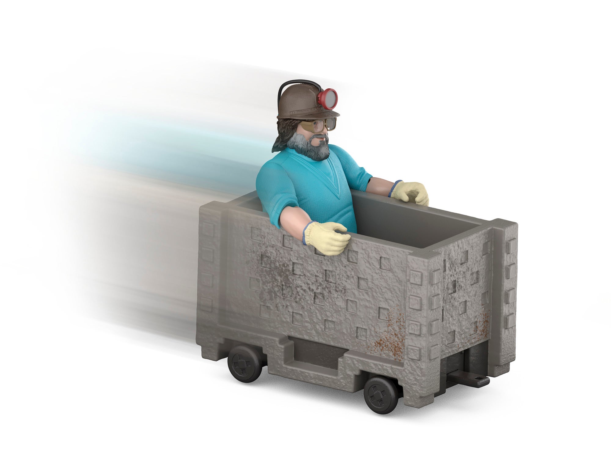 Minecraft Movie Steve & Minecart