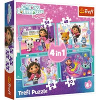 Trefl 4-i-1 Puslespill Gabby's Dollhouse