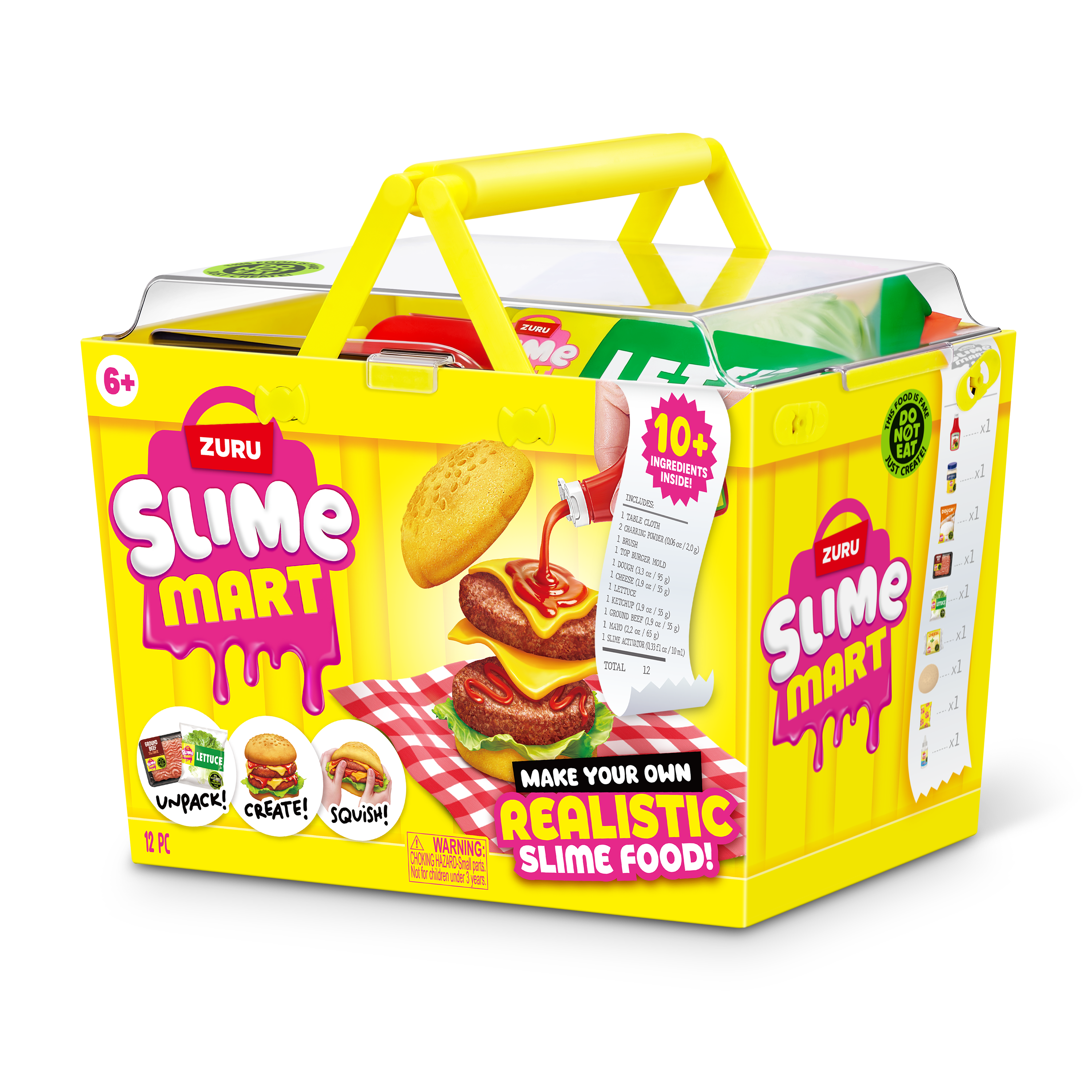 Slime Mart Small Shopping Basket Fast Food