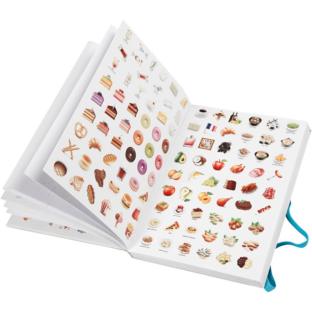 Bok med klistremerker