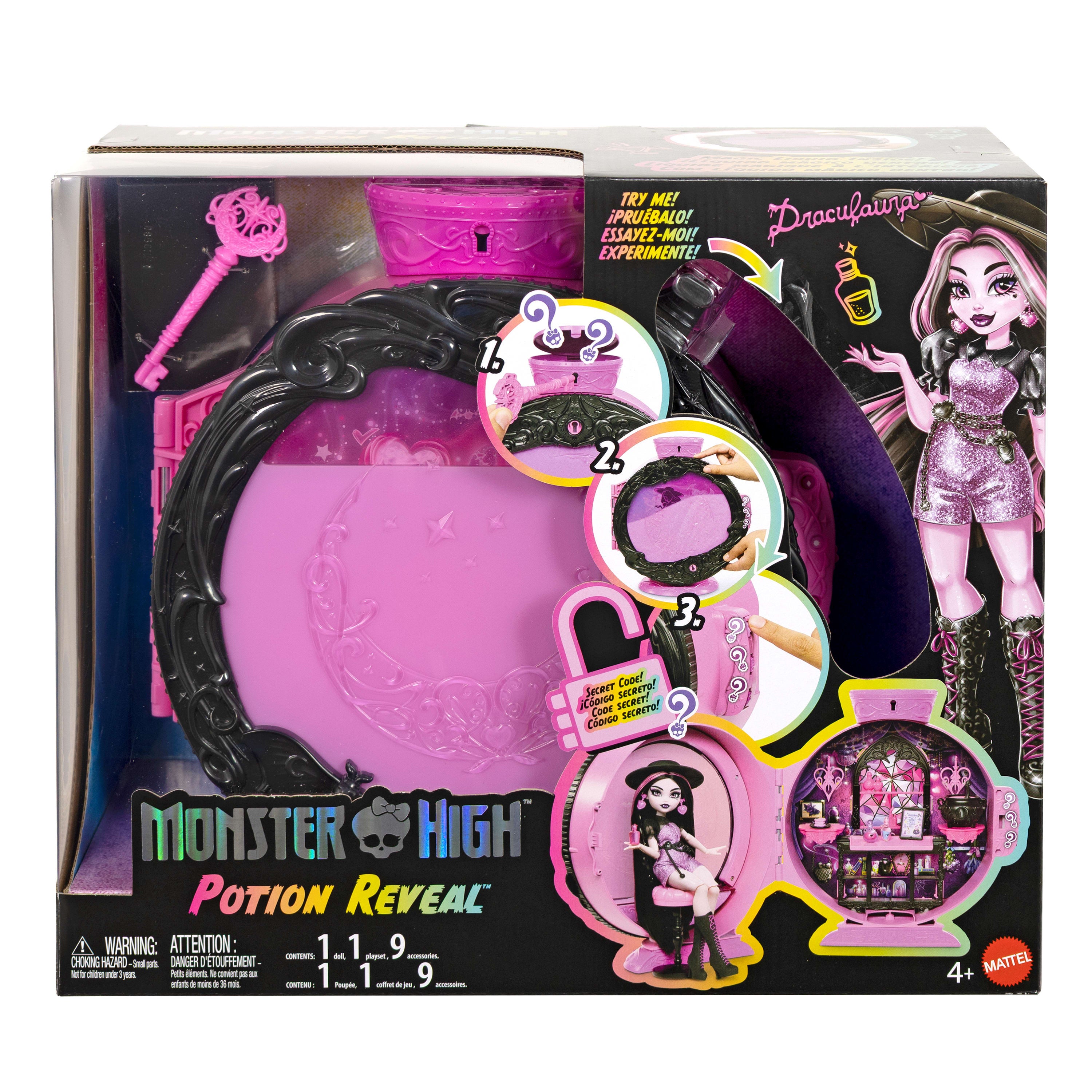 Monster High Potion Reveal med Draculaura-dukke