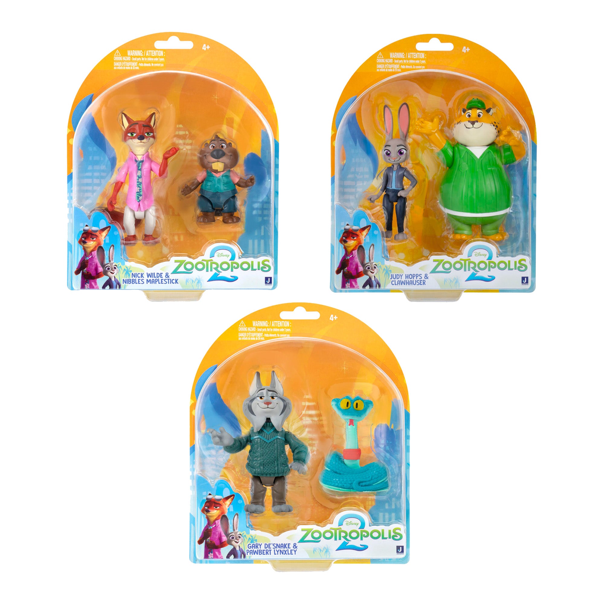 Zoopolis Rubbery Zootropolis Figur 2 Pack 9,5 CM Asst. - Lekia.se
