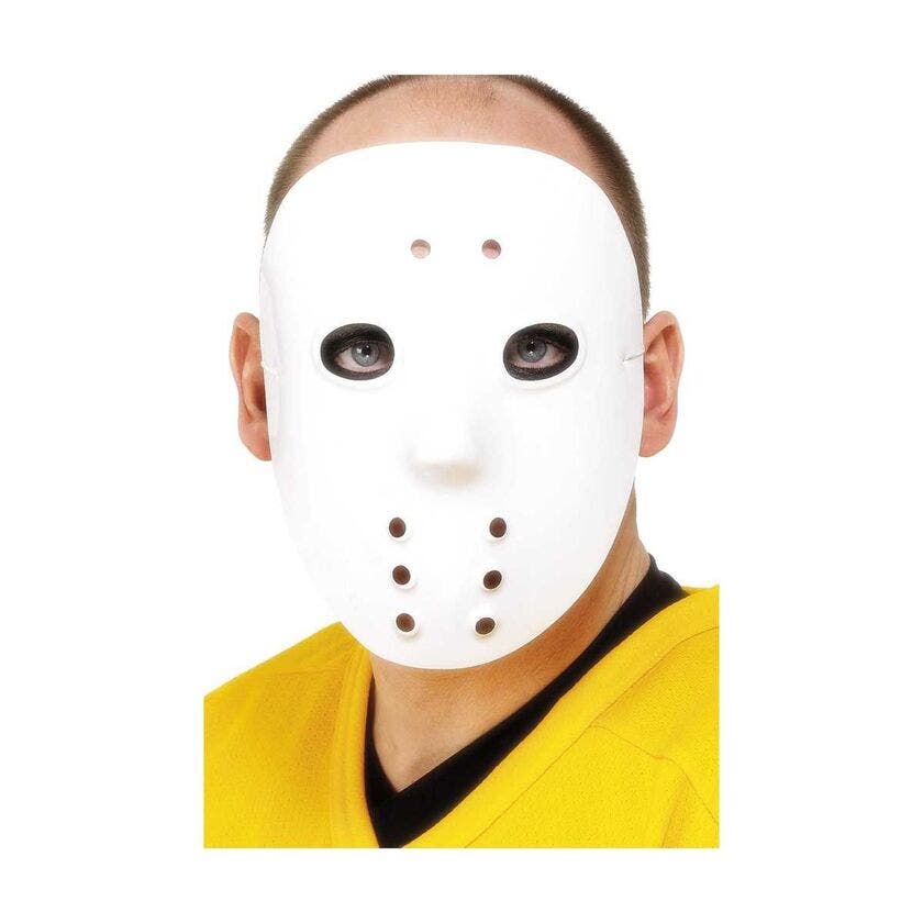Halloween, hockeymaske, hvit