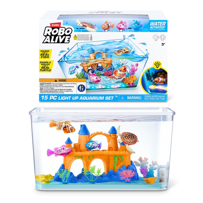 Robo Alive Light Up Aquarium Set