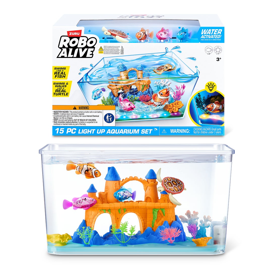 Robo Alive Light Up Aquarium Set