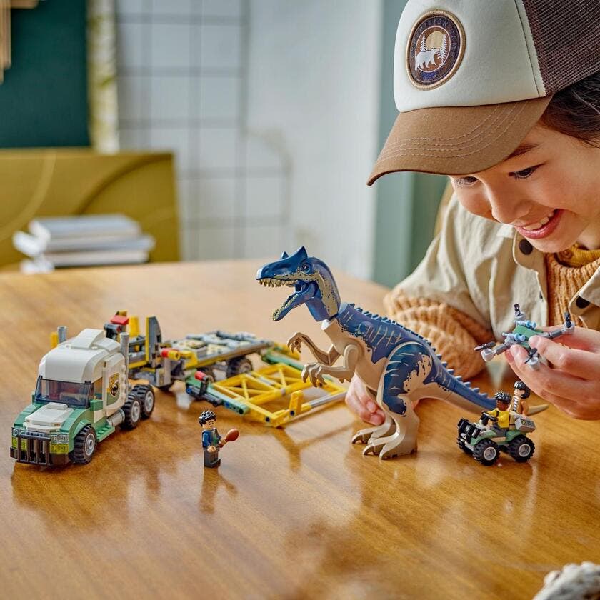 LEGO Jurassic World 76966, Dinosauroppdrag: transportbil med allosaurus