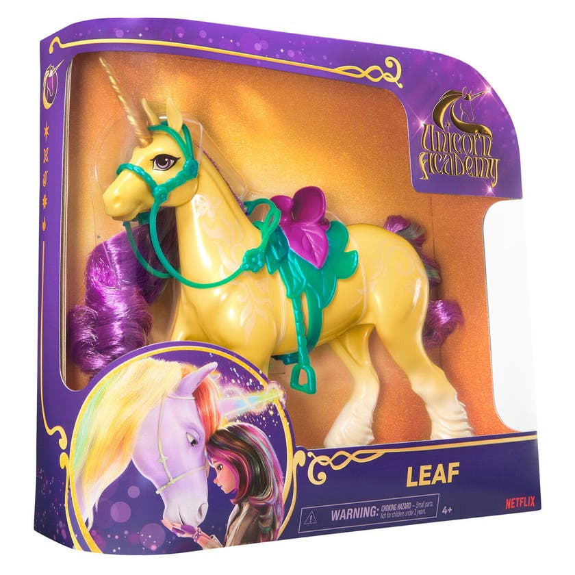 Unicorn Academy, Motedukke Unicorn 28 Cm, Leaf