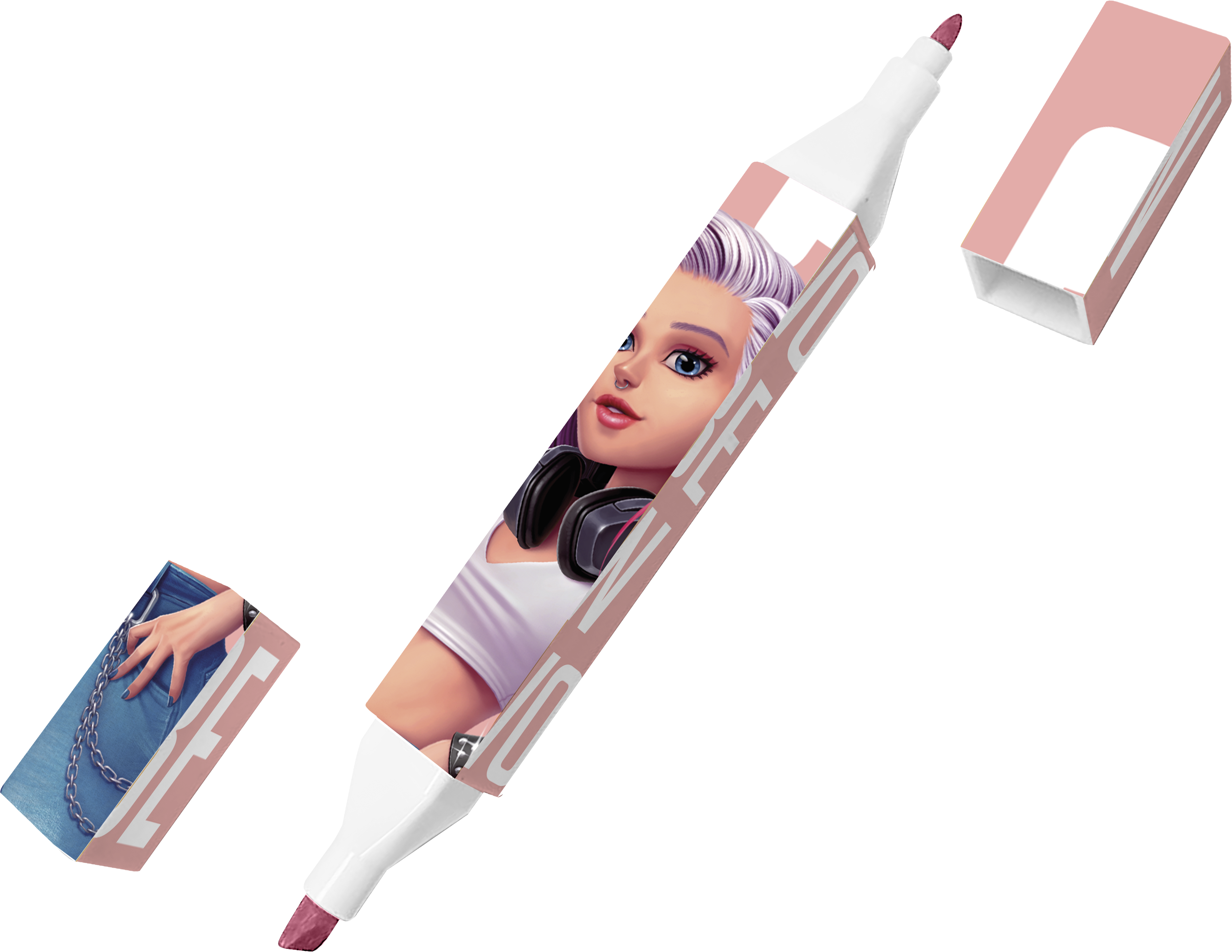 WOW Generation, Firkantede tusjpenn med doble ender