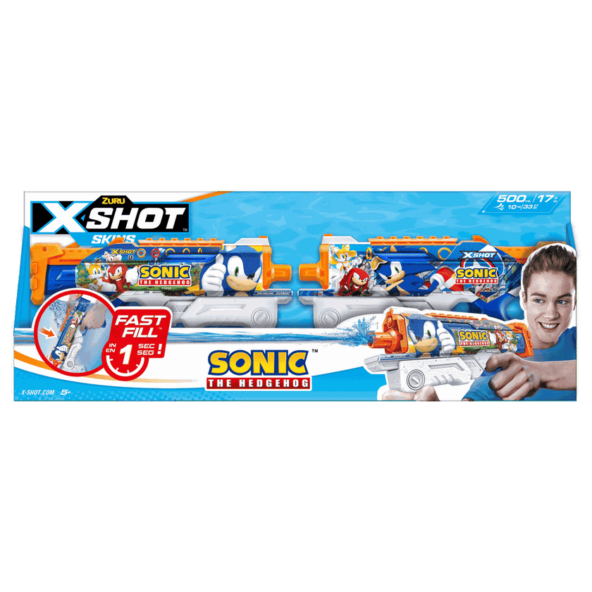 X-Shot Water, RASK PÅFYLLING SKALLER Sonic 2-pakning