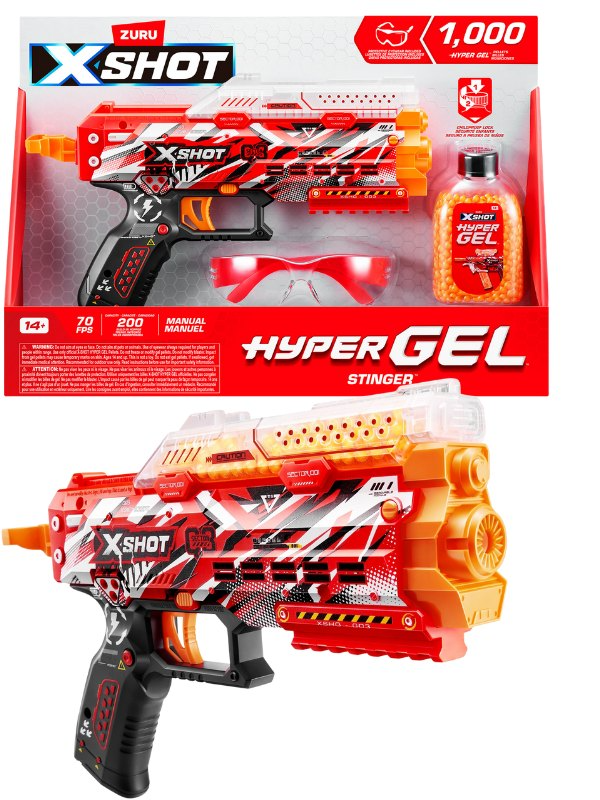 XSHOT Hyper Gel Stinger Gelblaster 1000 kuler