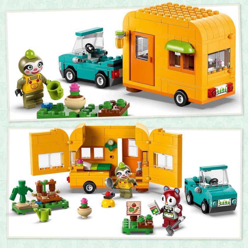 LEGO Animal Crossing 77054, Leif med campingvogn og hagebutikk