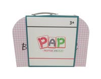 PAP, Blomstret Teservise for 4 med Brett, Metall