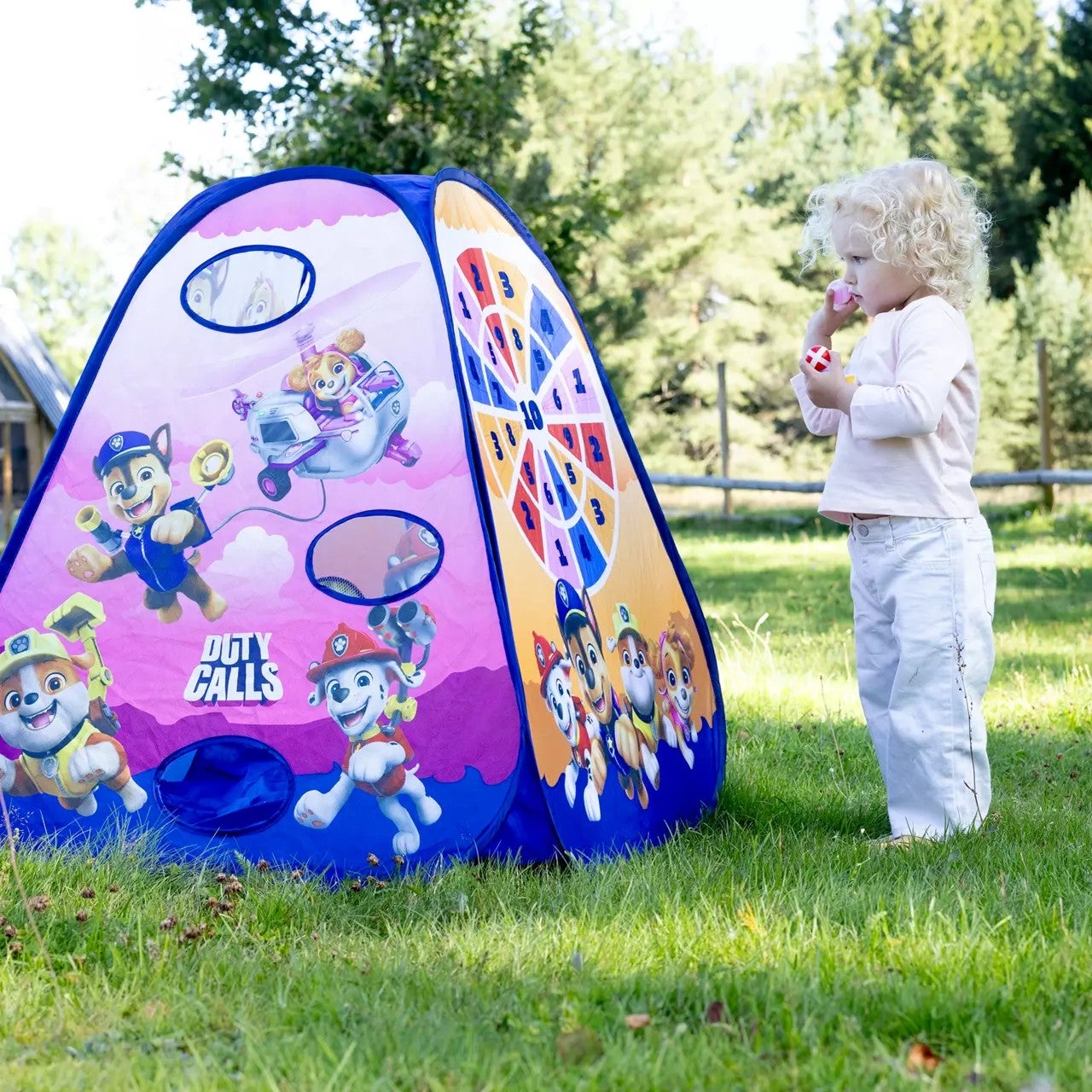 Paw Patrol aktivitetstelt med 3 spill