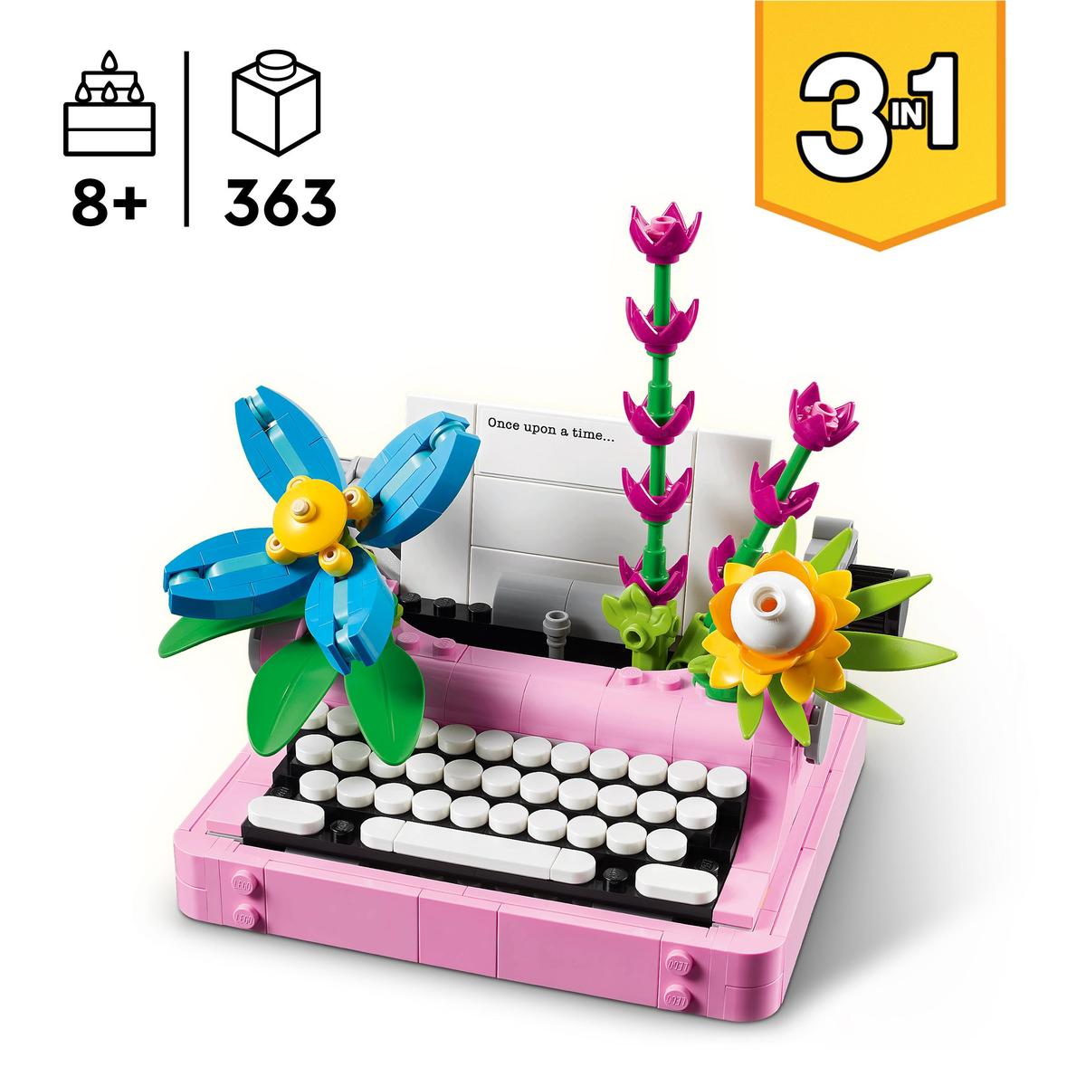 LEGO Creator 31169, Skrivemaskin med blomster