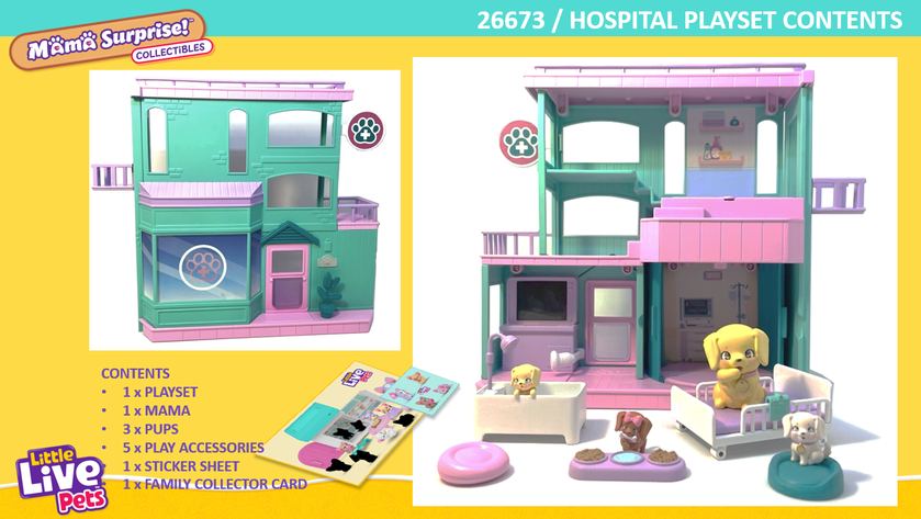 Little Live Pets, Mama Surprise Families Baby Care Clinic