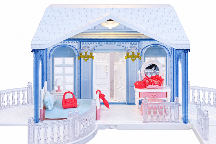 Forest Dreamland Prinsesslott Blå med Lys
