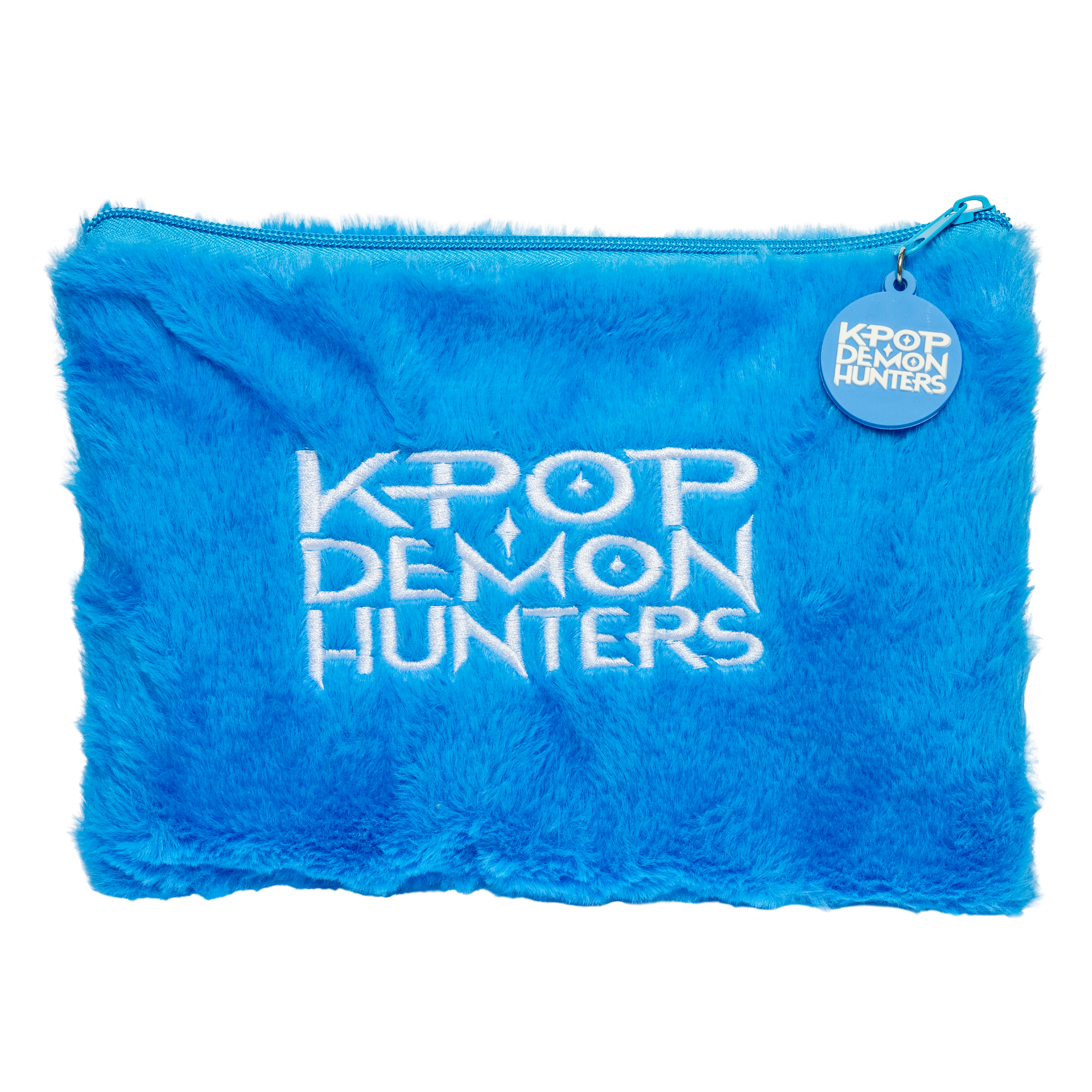 KPop Demon Hunters pennal med plysj – Derpy Tiger i myk, lodden pels