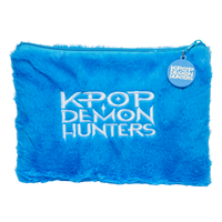 KPop Demon Hunters pennal med plysj – Derpy Tiger i myk, lodden pels