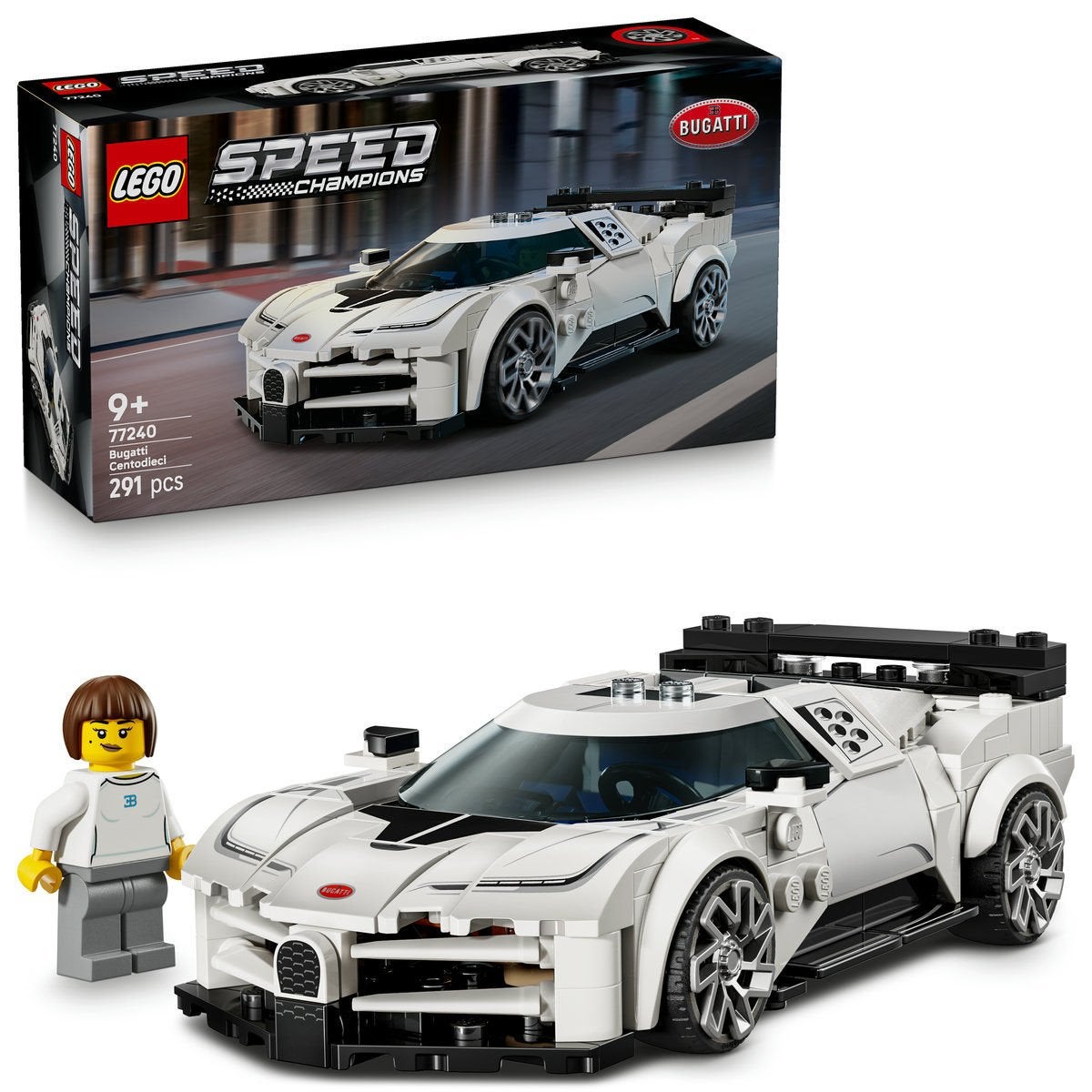 LEGO Speed Champions 77240, Bugatti Centodieci Hyper sportsbil