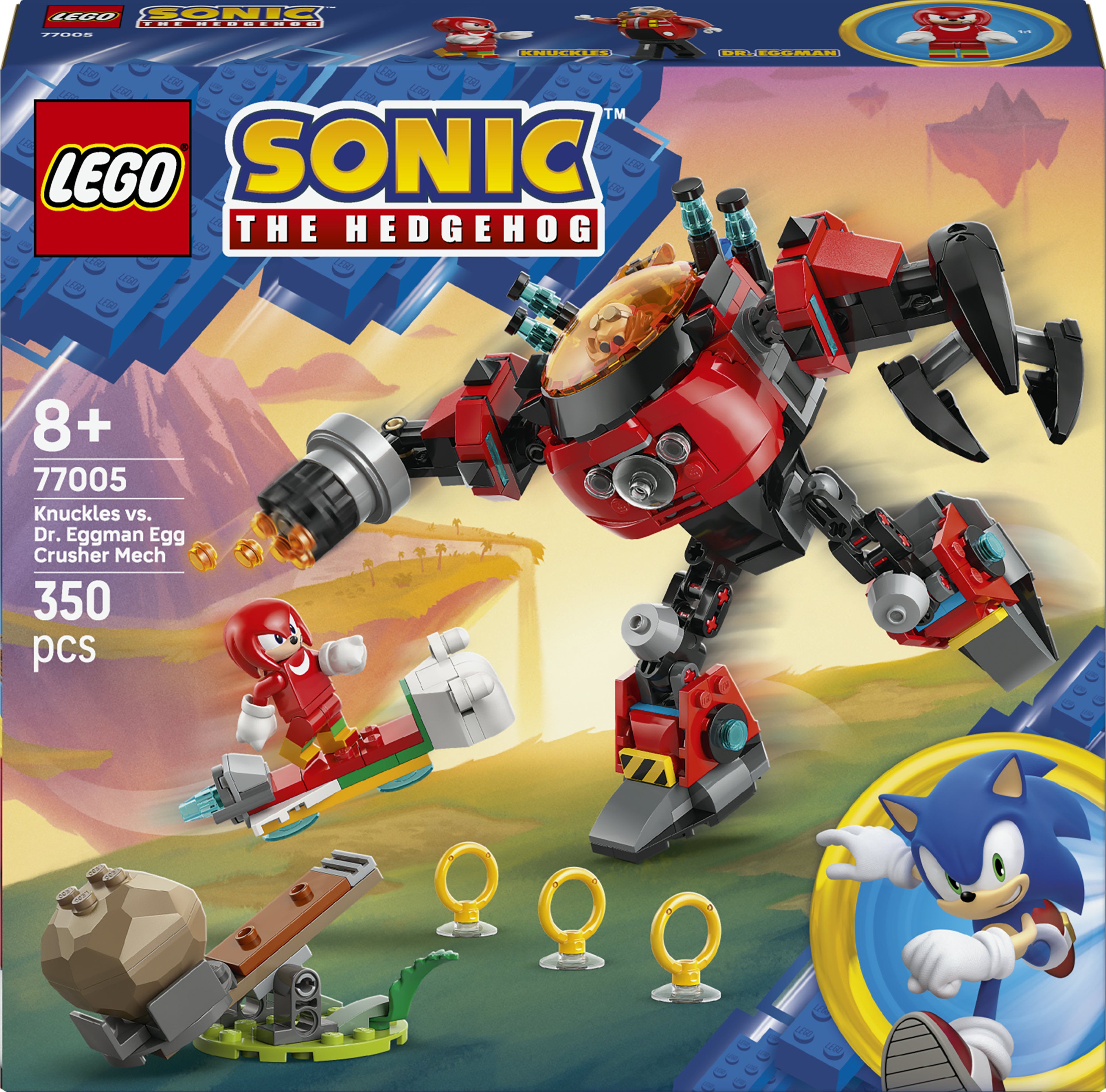 LEGO Sonic the Hedgehog™ 77005, Knuckles mot Dr. Eggmans Egg Crusher-robot