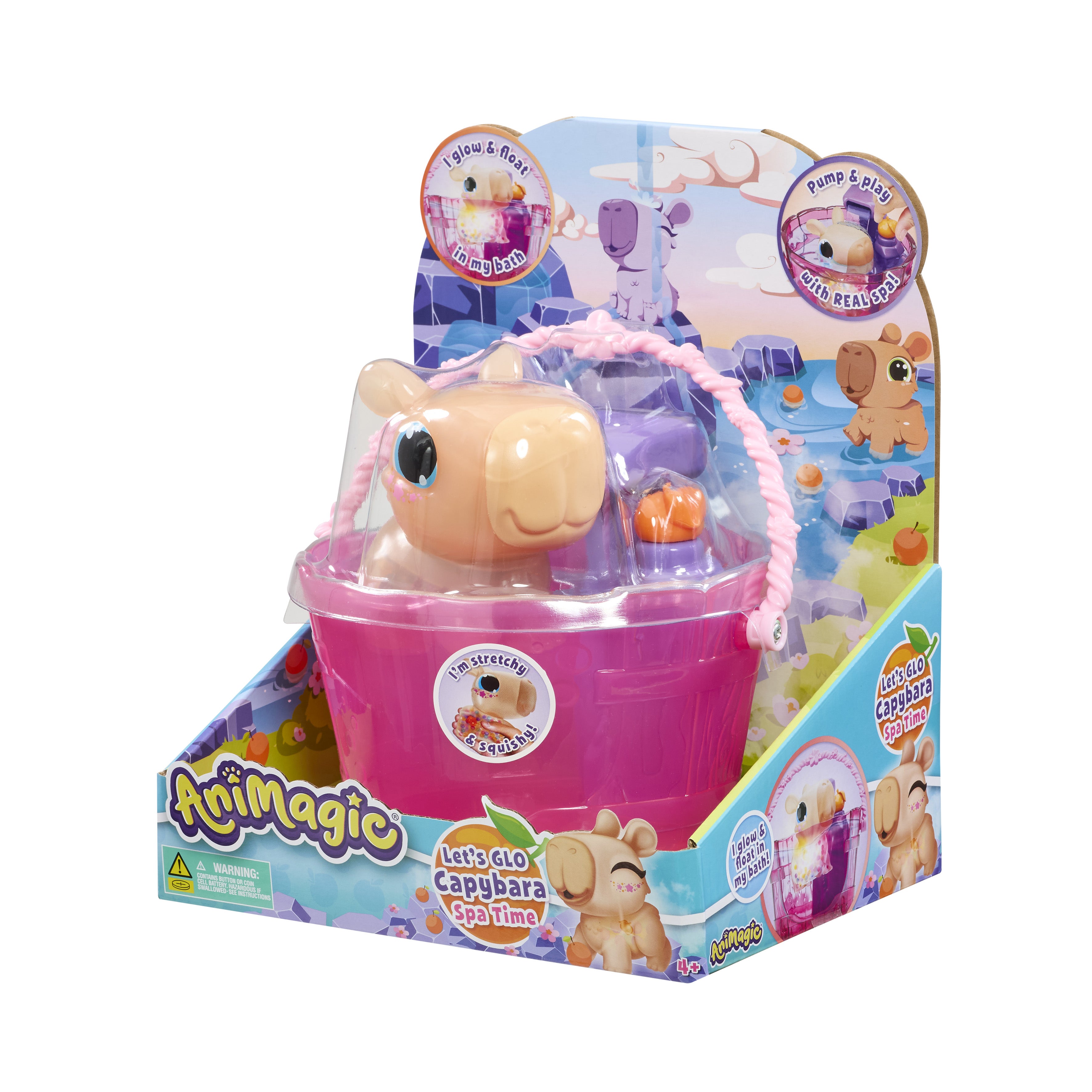 Animagisk Let's Glo Capybara Spa Time