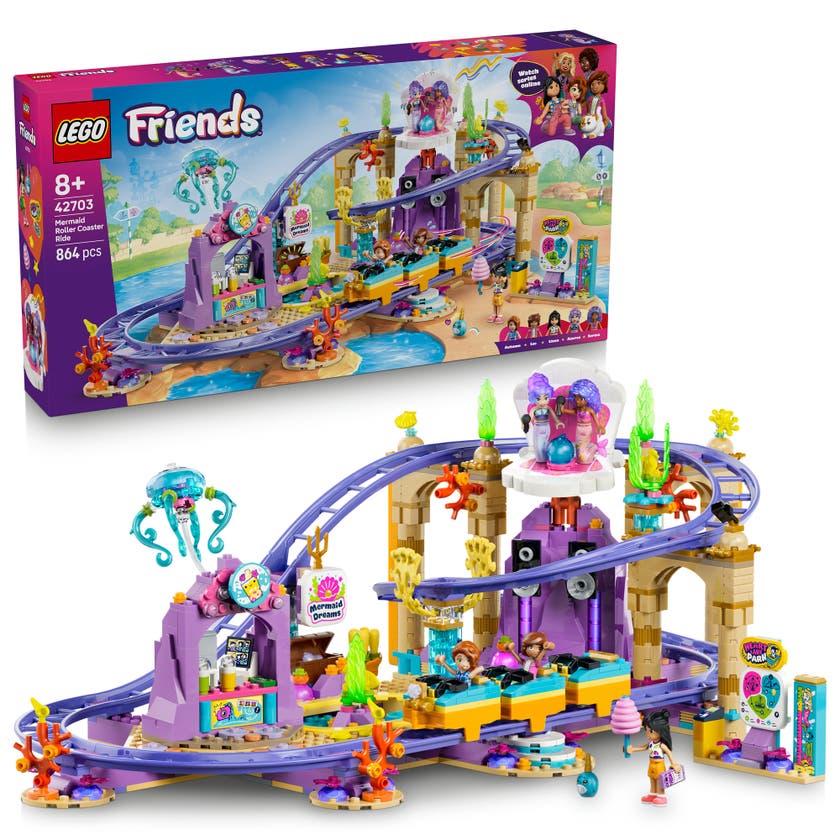 LEGO® Friends Berg-og-dal-bane med havfruetema, byggeleke 42703