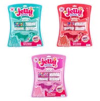 JELLY BANDS Armbånd – bringebær, tyggegummi og kirsebær