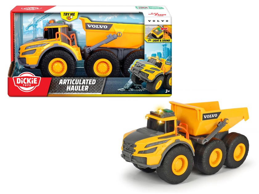Dickie Toys Volvo Dumper 23 cm med lys og lyd
