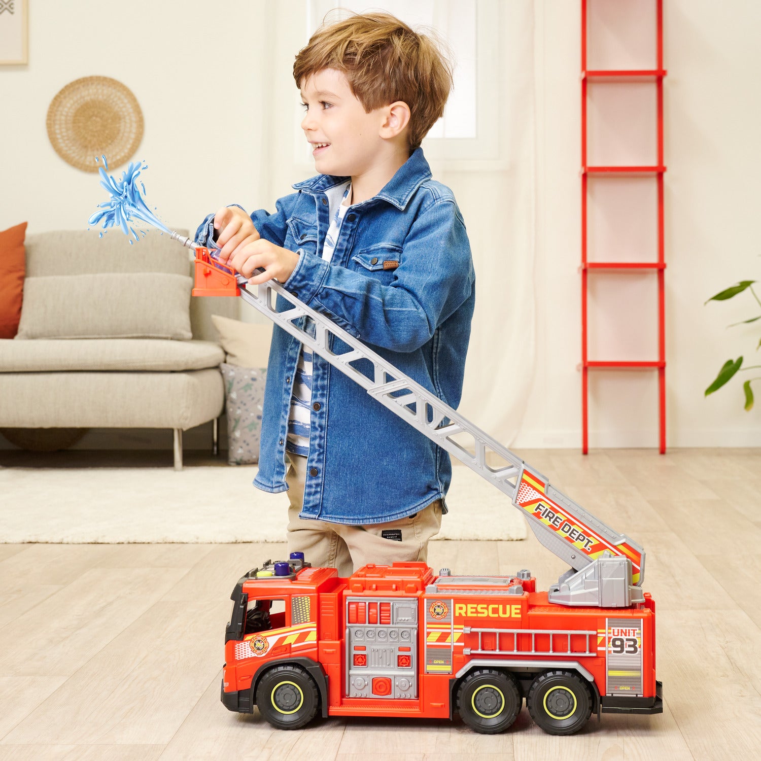 Dickie Toys Volvo FMX brannbil, 57 cm