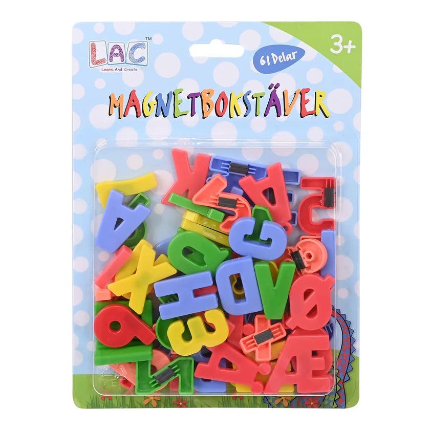 LAC, Magnetbokstaver og Tall 62 stk