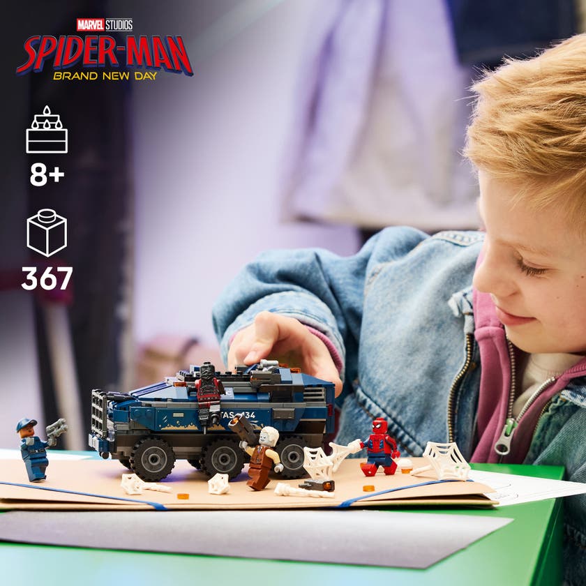LEGO® ǀ Marvel Spider-Man og fangetransporten 76349