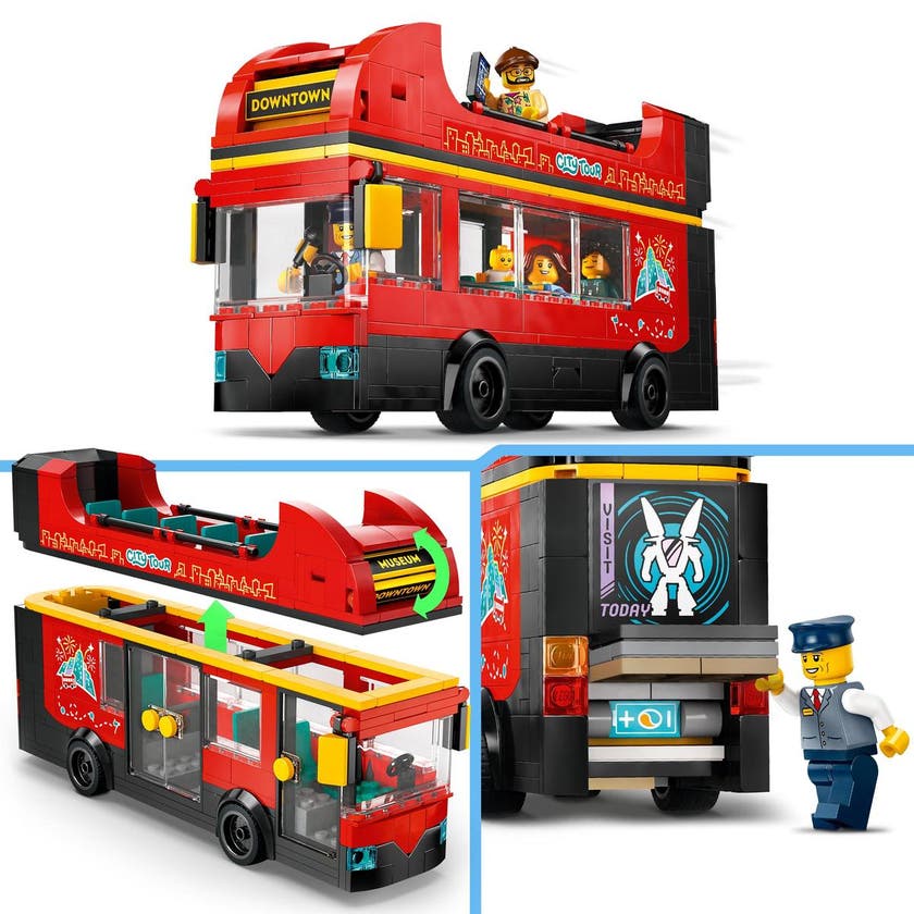 LEGO City 60407, Rød dobbeldecker for sightseeing